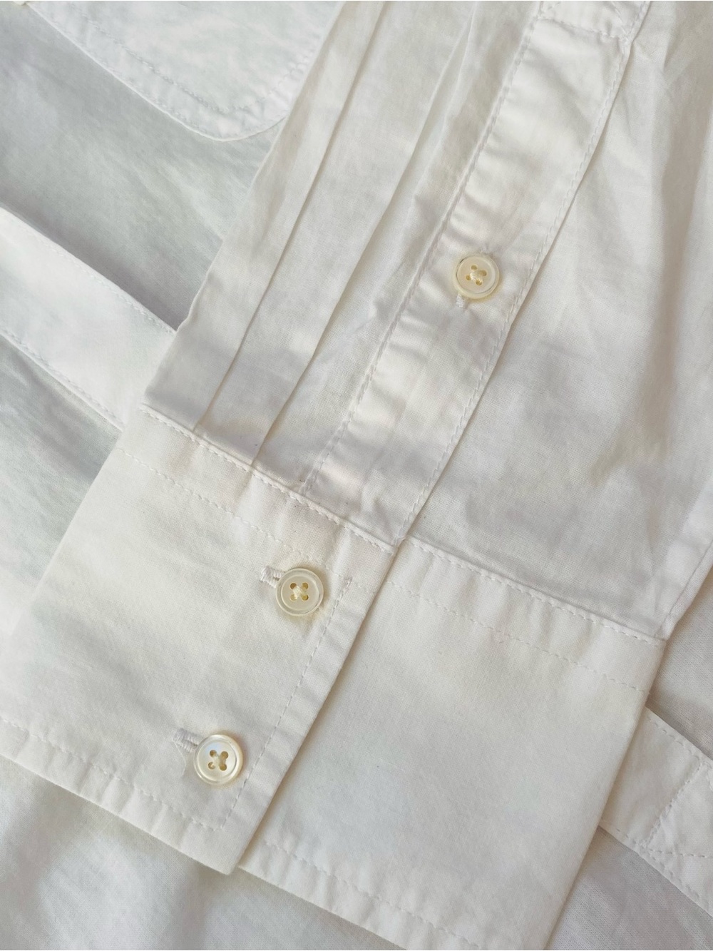 J. Crew NWT White Cotton Popover Tunic Shirt Size Large - Picture 7 of 13
